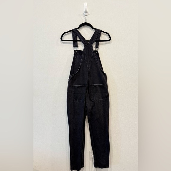 Abercrombie & Fitch Women's Dark Denim Overalls - Picture 5 of 5